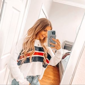 NWOT Oversized striped sweater